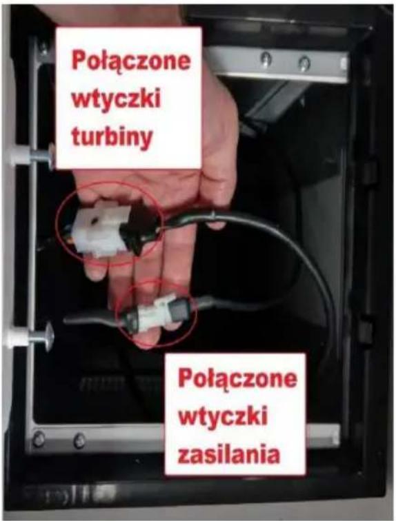 Połączone wtyczki turbiny Połączone wtyczki zasilania