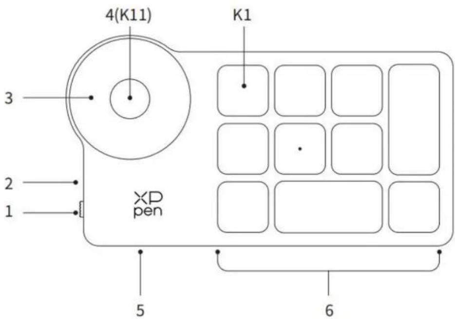 XP-Pen Deco Pro XL (Gen 2) - Bezprzewodowa klawiatura ekspresowa - 1