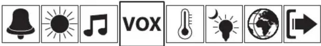 Bayby BBM 7020 - ■ Ustawienie funkcji VOX - 1