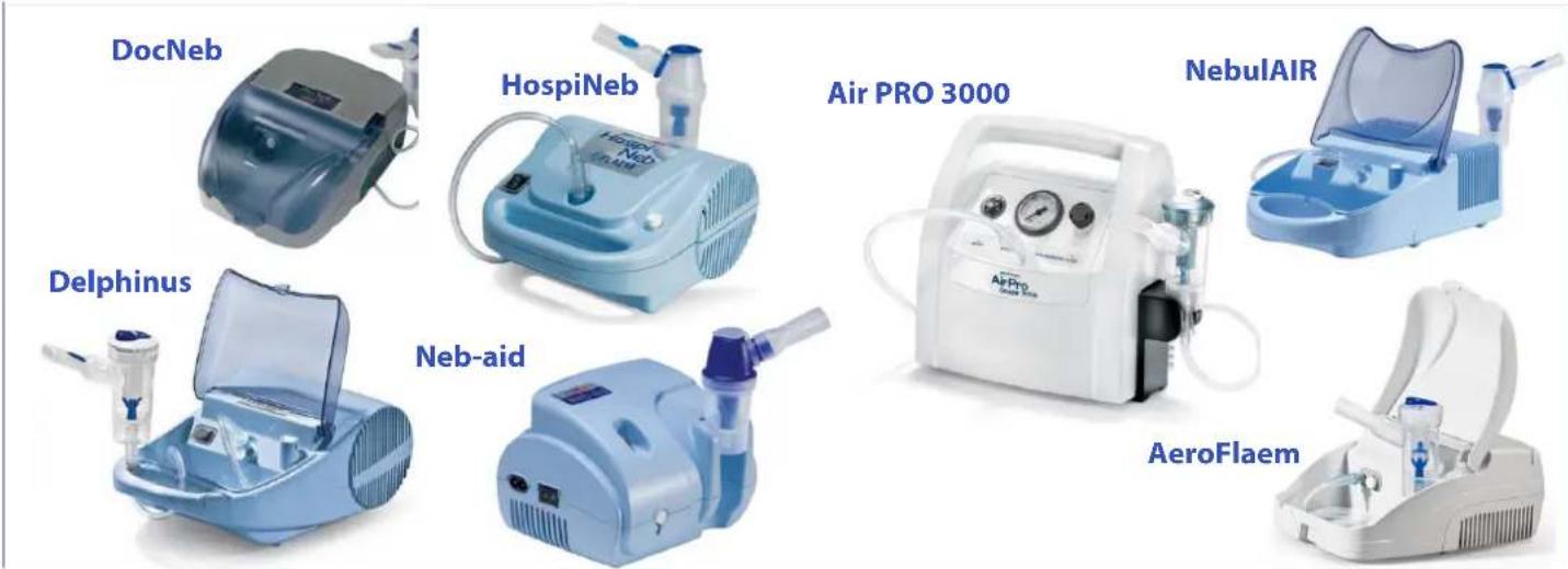 DocNeb HospiNeb Air PRO 3000 NebuAIR Delphinus Neb-aid AeroFlaem