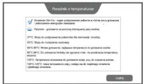 Poradnik o temperaturze Śniącie Stn.-fry – cagię podgrzewania jedzenia w nichnej mocy gotrowczej i jednostane energiczne nieszanie. Paranie – gotowanie za pomocą inotrayneni papy wodniey. 37°C. Study do podgrzewania pokamów dla riemowej i smudzy. 62°C. Study do nutapienia curciarty 67°C-87°C. Warto gotwania, najkupu temperatura do gotwania szółw. 80°C-91°C. Do zatrwinia helfaty lub ogranicac mok, nie przekracza temperatury wczania. 100°C. Temperature stoweatar do gotwania szody, zuy, da duszeria potnew. 105°C-120°C. Nowa temperatura oszji, nadą se do nepłakiego strawnia i gładziego smureta. Celtry
