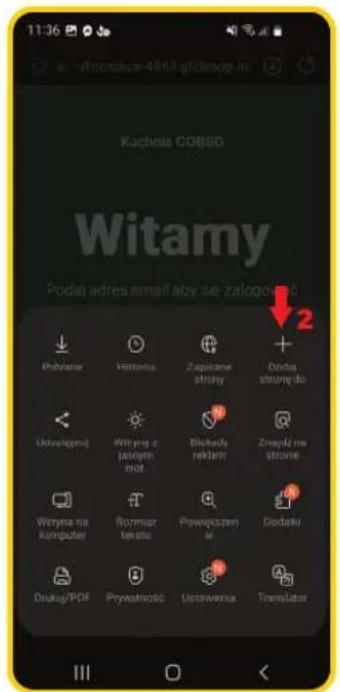 11:36 Kuchela COBBO Witamy Podaj adres email aby się zalogona 2