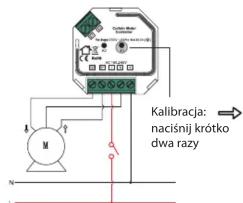 Kalibracja: naciśnij krótko dwa razy