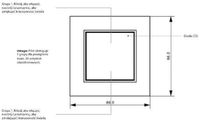 Ferguson FS2WDM - Czteropunktowy ścienny ściemniacz ZigBee FS2WDM - 3