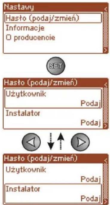 PULSAR EN54C-10A17LCD - Wprowadzanie hasta. - 1