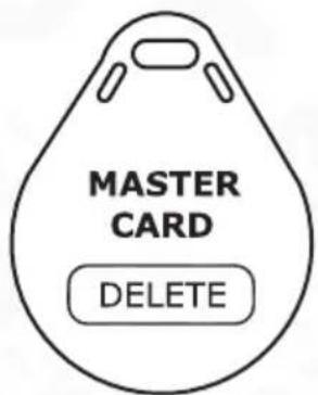 MASTER CARD DELETE