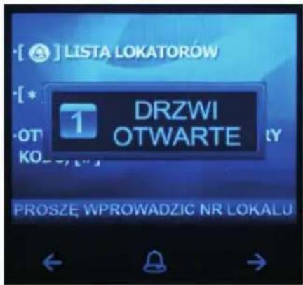 LISTA LOKATORÓW 1 DRZWI OTWARTE PROSZE WPROWADZIC NR LOKALU