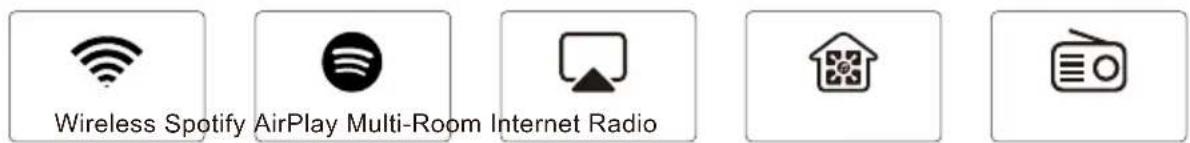 Wireless Spotify AirPlay Multi-Room Internet Radio
