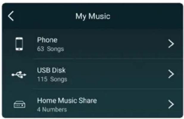My Music Phone 63 Songs USB Disk 115 Songs Home Music Share 4 Numbers