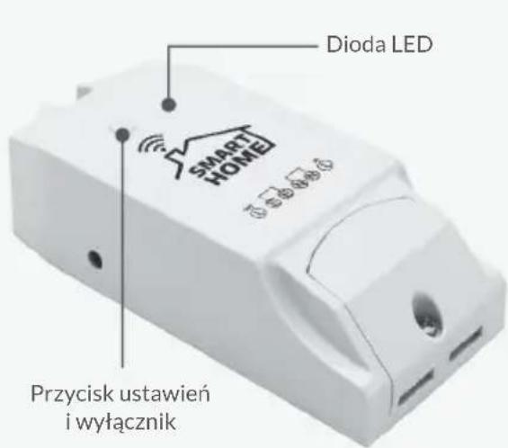 Dioda LED SMART HOME Przycisk ustawień i wyłącznik