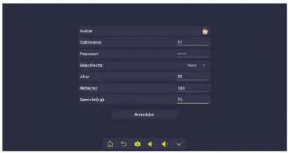 Avatar Sahzamer: 11 Password: ****** Geschlecht: Note After: 55 Miche(m): 183 Gewicht(gp): 75 Asservise