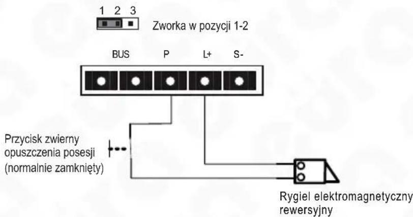 Eura VDA-76A5 - SCHEMATY POŁĄCZEŃ KASETY Z RYGLEM ELEKTROMEGNETYCZNYM - 2