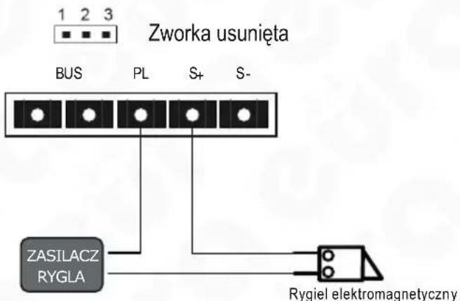 Eura VDA-76A5 - SCHEMATY POŁĄCZEŃ KASETY Z RYGLEM ELEKTROMEGNETYCZNYM - 3