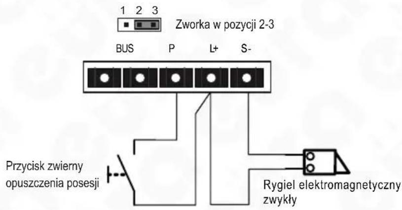 Eura VDA-76A5 - SCHEMATY POŁĄCZEŃ KASETY Z RYGLEM ELEKTROMEGNETYCZNYM - 1