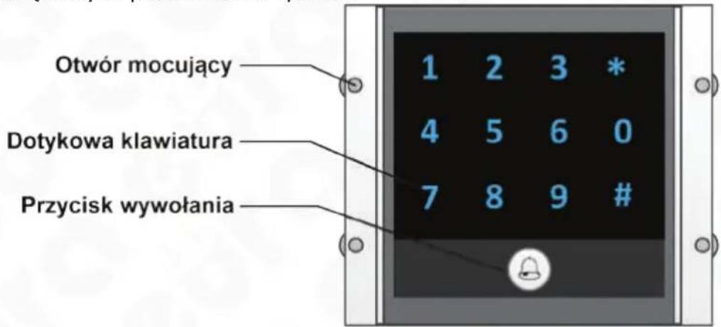Eura VXA-64A5 - MODUŁ KLAWIATURY SZYFRATORA VXA-64A5 (DOSTĘPNY ODDZIELNIE) 7.2.1. OPIS BUDOWY MODUŁU KLAWIATURY SZYFRATORA VXA-64A5 - 1