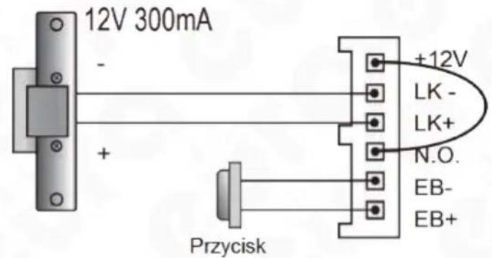 Eura VXA-64A5 - SCHEMATY PODŁĄCZENIA RYGLA - 2