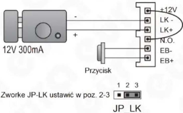Eura VXA-64A5 - SCHEMATY PODŁĄCZENIA RYGLA - 1