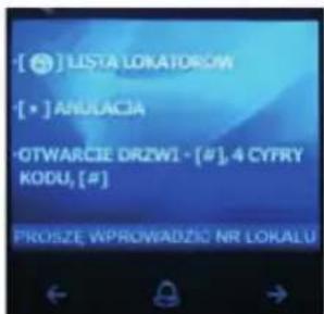 Eura VXA-64A5 - WYBÓR LOKATORA Z LISTY ZA POMOCĄ MODUŁU WYŚWIETLACZA VXA-65A5 - 1