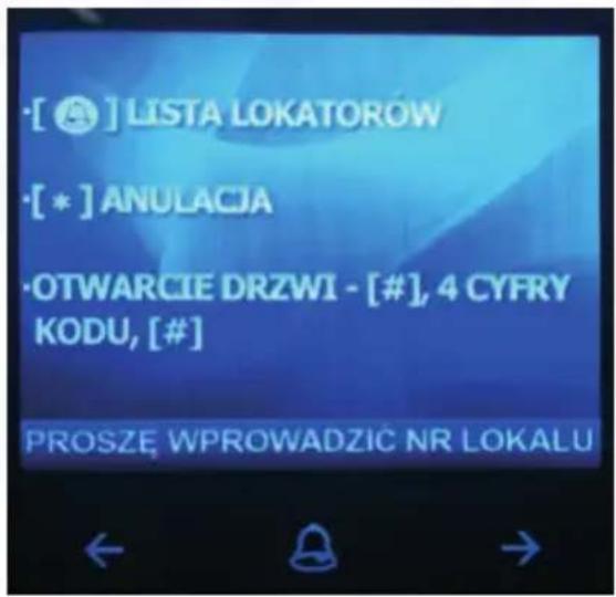 Eura VXA-64A5 - WYWOŁANIE LOKATORA I DOSTĘP DO POSESJI - 1