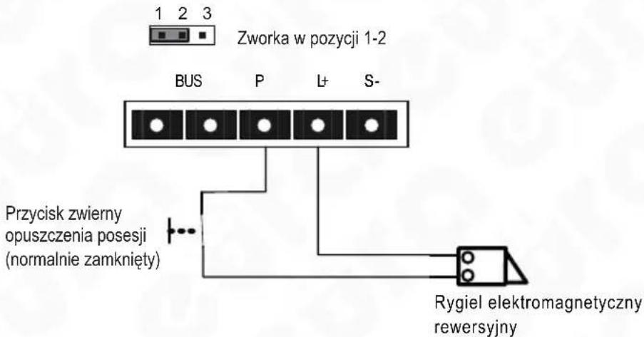 Eura VDA-71A5 - SCHEMATY POŁĄCZEŃ KASETY Z RYGLEM ELEKTROMEGNETYCZNYM - 2