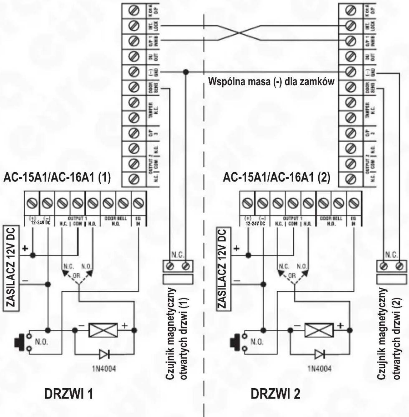 Eura AC-16A1 - POŁĄCZENIE DWÓCH ZAMKÓW W SYSTEMIE „INTER-LOCK” (POŁĄCZNIE KRZYŻOWE) - 1