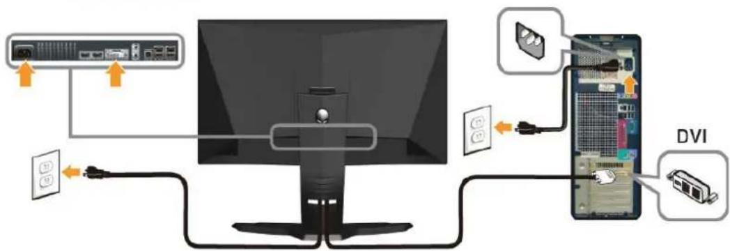 ALIENWARE AW2210 - Connecting Your Monitor - 2