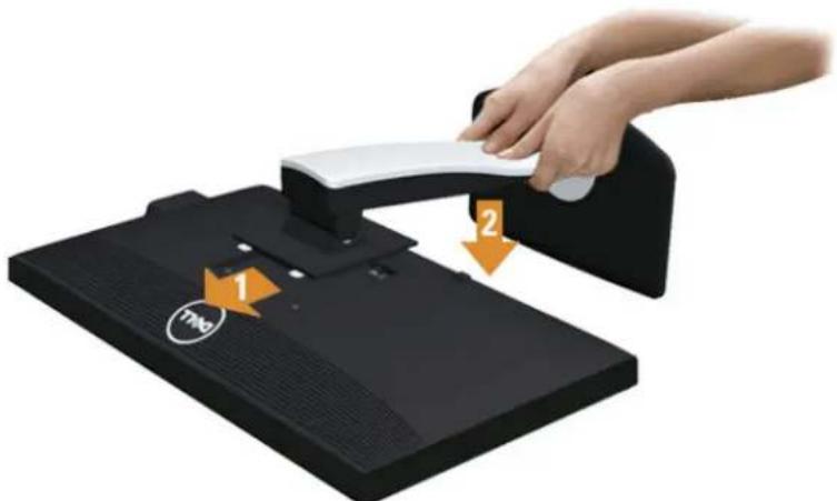 DELL P2012H - Attaching the Stand - 1