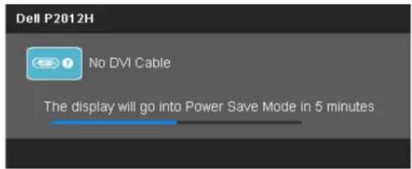 DELL P2012H - OSD Warning Messages - 7