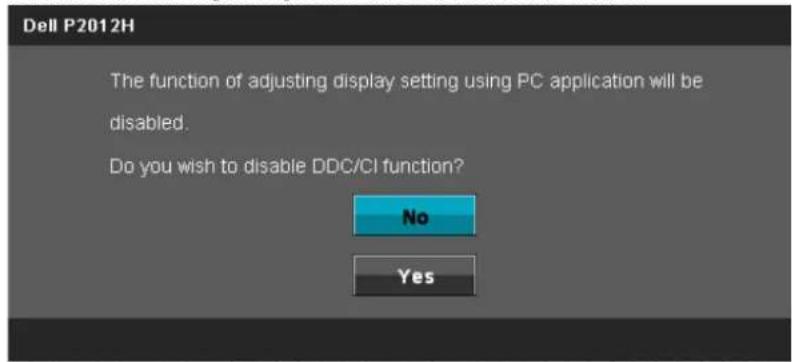 DELL P2012H - OSD Warning Messages - 3