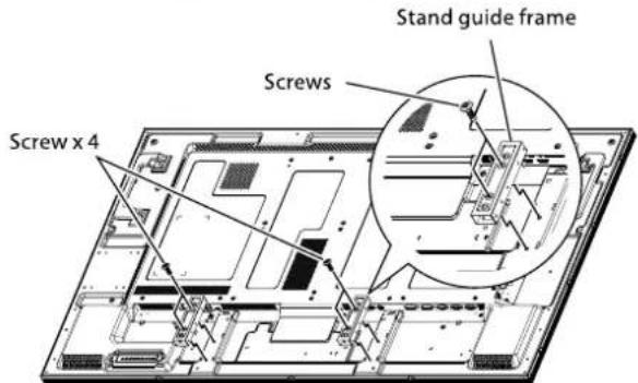 IIYAMA ProLite LH5580S - [REMOVING THE STAND GUIDE FRAMES] - 1