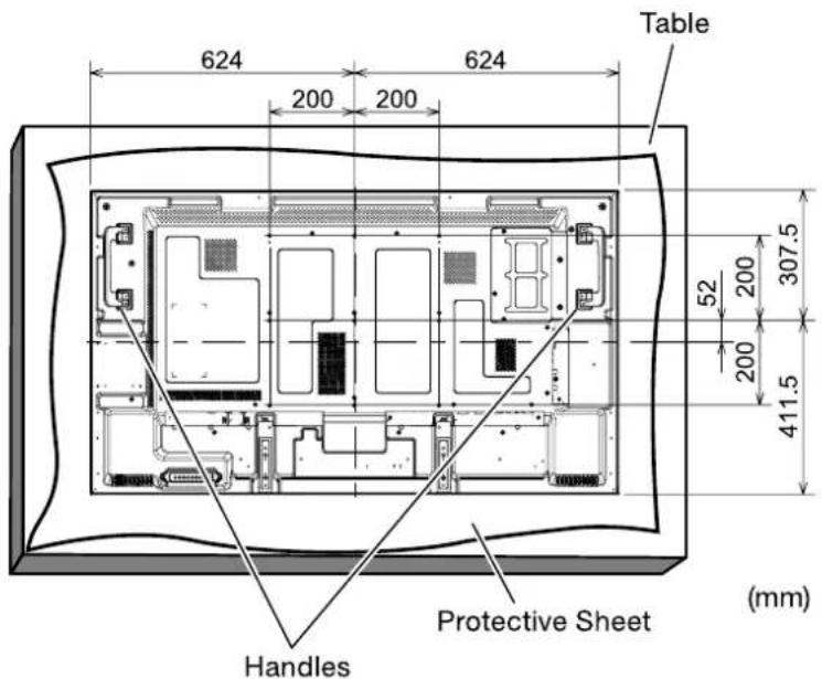 IIYAMA ProLite LH5580S - Lay the screen face down - 1