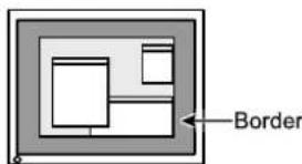 EIZO FlexScan SX2761W - • To adjust brightness of non-display area [Border Intensity] - 1