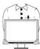 EIZO FlexScan S2001W - When handling the unit, grip the bottom of the unit firmly with both hands ensuring the panel faces outward before lifting. - 1