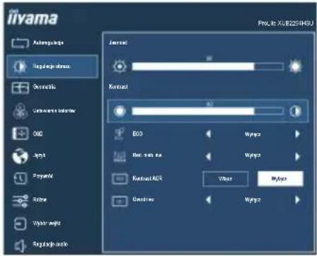 IIYAMA ProLite XUB2294HSU-B1 - Regulacje obrazu \*1 Picture Adjust - 1