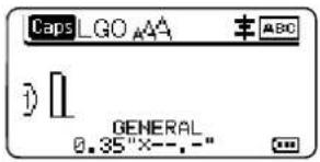 Caps LGO AAA 3) [ GENERAL 0.35"X--."