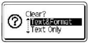 Clear? Text&Format Text Only