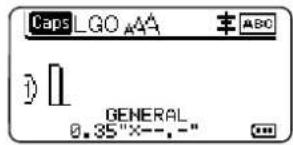 Caps LGO A A GENERAL 0.35"X--."