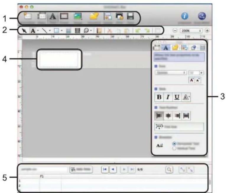Screenshot of a legacy Macromedia Flash interface with labeled UI components and tool panels
