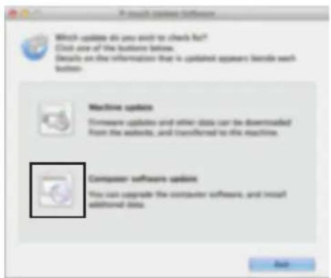 In result, update software Which update do you want to check for? Click one of the functions below. Details on the information that is updated appear before each function. Machine updates Runtime updates and other data can be downloaded from the website, and transferred to the machine. Computer software updates You can upgrade the container software, and install additional data.