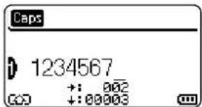 Caps 1234567 + : 002 + : 00003