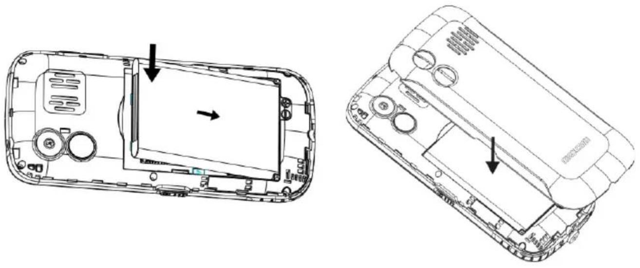 MaxCom MM443 - Instalacja akumulatora - 1