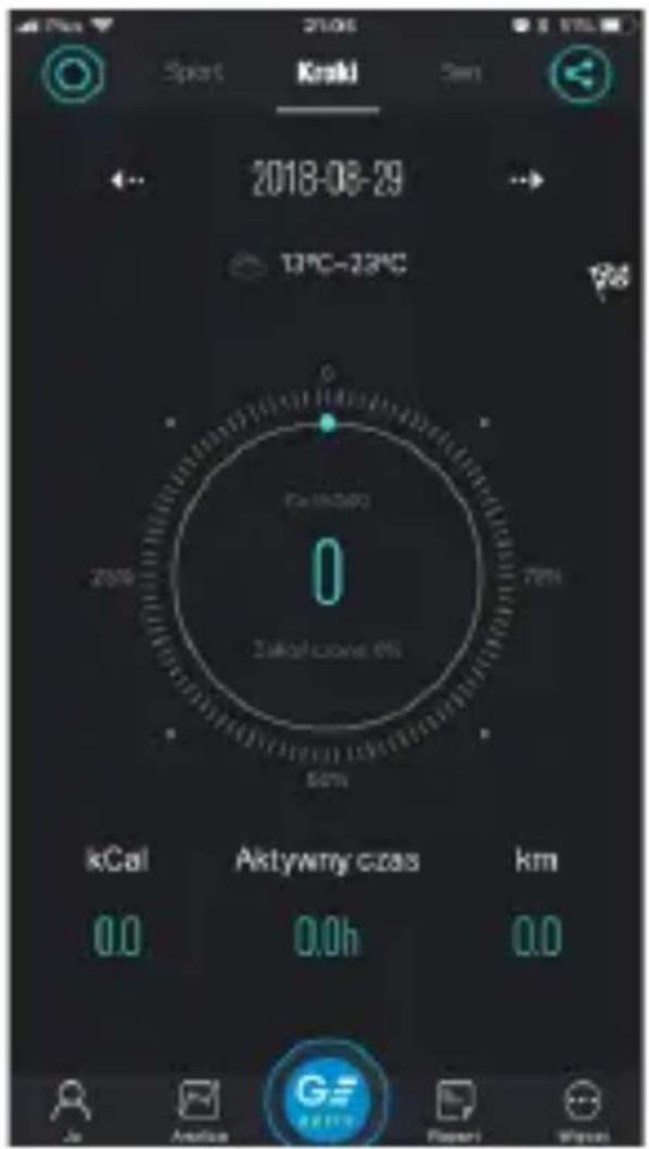 2018-08-29 T7°C~22°C 24h/25p 24h/25p 24h/25p 24h/25p kCal Aktywny czas km 0.0 0.0h 0.0 Ja Anatua G AHTY Papart Wpsan