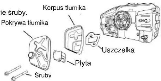 ie śruby. Pokrywa tłumika Korpus tłumika Śruby Płyta Uszczelka