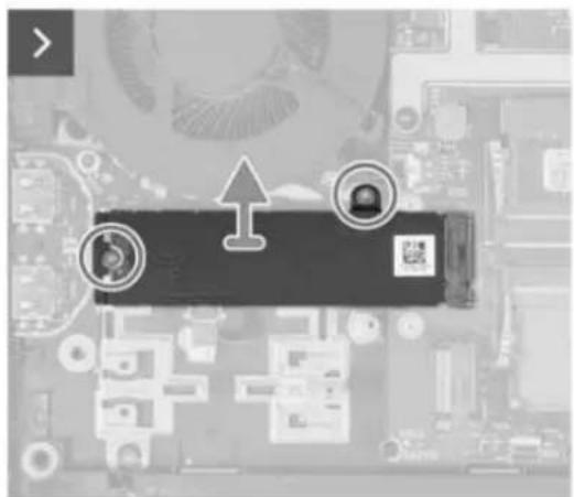 DELL G15 5535 - Wymontowywanie dysku SSD M.2 2230 - 6