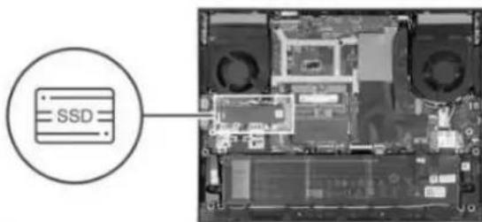 DELL G15 5535 - Wymontowywanie dysku SSD M.2 2230 - 5