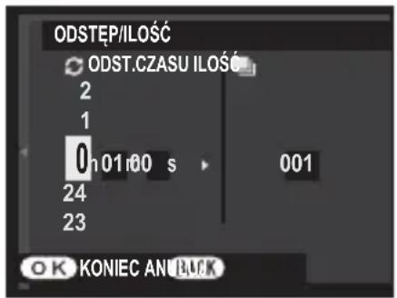 ODSTĘP/ILOŚĆ ODST.CZASU ILOŚĆ 2 1 0 n01:00 s 001 24 23 OK KONIEC AN B.I.F.K