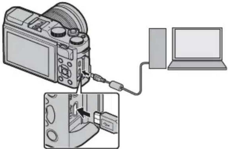 FUJI X-A5 - Ładowanie przez komputer - 1