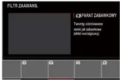 FILTR ZAAWANS. CAPÁRAT ZABAWKOWY Tworzy cieniowane ramki jak zabawkowe (jehkt nostalgiczny)