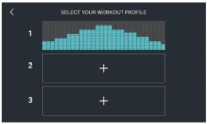 SELECT YOUR WORKOUT PROFILE 1 2 + 3 +