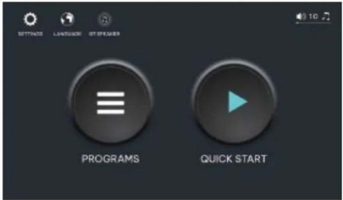 SETTINGS LANGUAGES ESTEER PROGRAMS QUICK START
